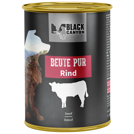 Karma mokra dla psa Black Canyon Beute Pur Wołowina 410 g