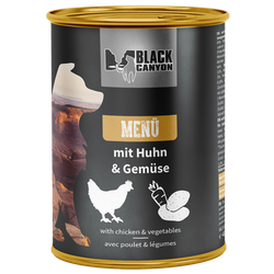 BLACK CANYON dog Menü Huhn & Gemüse 410 g
