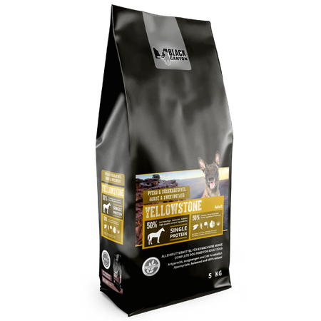 Yellowstone dry dog food Horse & Sweet potato 5 kg