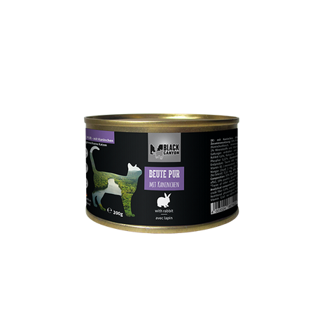 BLACK CANYON Cat "Beute Pur" Kaninchen 200 g