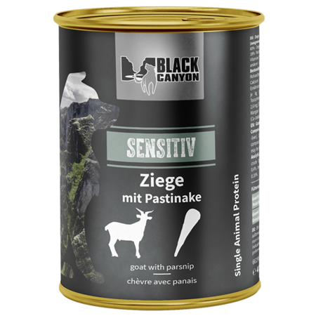 Karma mokra dla psa Black Canyon Sensitiv Koza z Pasternakiem 410 g